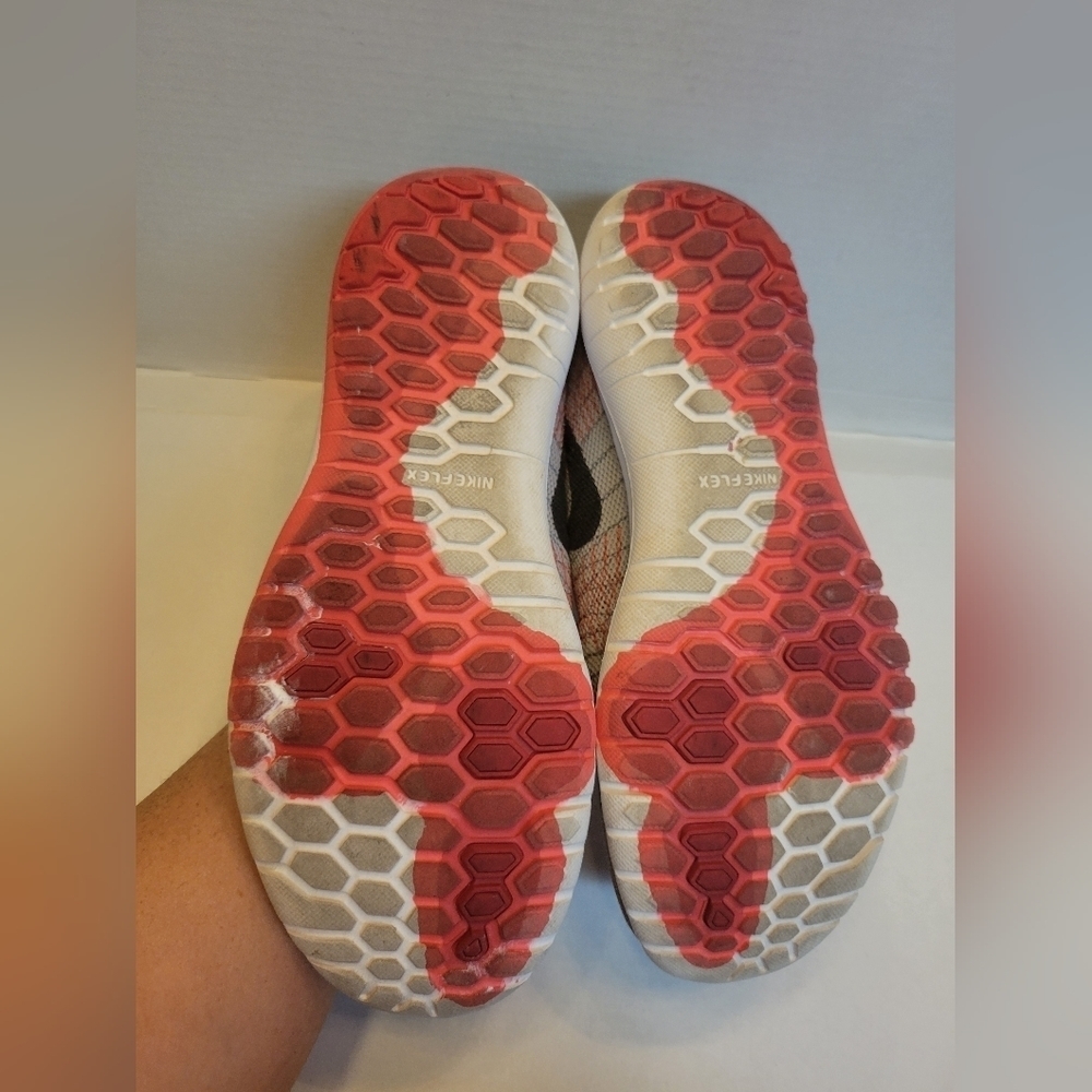 Nike Boys Flex Fury Running Shoes Gray Lace Up Mesh Sneakers Size 5Y - Picture 3 of 8
